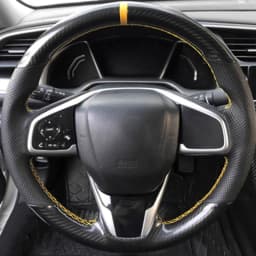 Car Steering Wheel Cover Non-slip Carbon Fiber Suede Braid For Honda Civic 10 2016-2021 CR-V CRV 2017-2021 Clarity 2018-2021