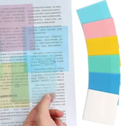 50 Sheets Waterproof Transparent Self Adhesive Memo Pads Sticky Bookmark See Through Posted It Office School Sticky Notes Marker