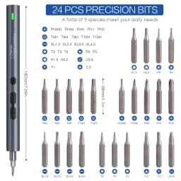 24pcs Precision Screwdriver Bits Electric Handle Hand Tools 4mm Portable Mini Small Kit for Xiaomi Repair Home Household Watch
