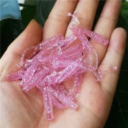 Fishing Soft Lures AJING Rockfish 20pcs/lot 0.3g 40mm Twin Tail Artificial Wobbler Ocean Rock Silicone Shad Worm Bait
