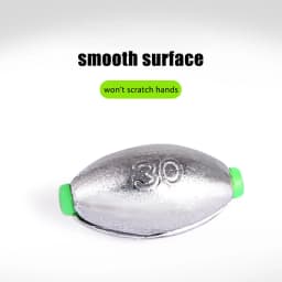 Olive Shaped Lead Sinker with Plastic Tube Quick Change 2g-50g Open Lead Weights with Scale Ocean Fishing Tools Accessories