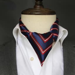 British Men's Silk Scarf Small Square Towel Satin Silk Towel Korean Style Spring Autumn Business Men's
