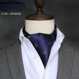 British Men's Silk Scarf Small Square Towel Satin Silk Towel Korean Style Spring Autumn Business Men's