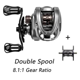SOLOKING Acura 136g Ultra Light Baitcasting Reel BFS Baitcasting Fishing Reel 7.1/8.1 Gear Ratio 10+1BB 4KG Power Baitcaster