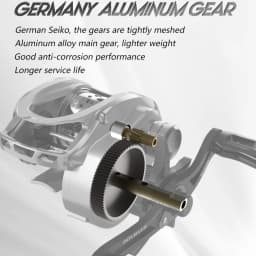 SOLOKING Acura 136g Ultra Light Baitcasting Reel BFS Baitcasting Fishing Reel 7.1/8.1 Gear Ratio 10+1BB 4KG Power Baitcaster
