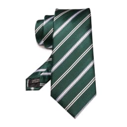 JEMYGINS Men Green Ties Striped Tie Paisley Wedding Tie For Men Necktie Hanky Cufflink Set Party Business Fashion Designer