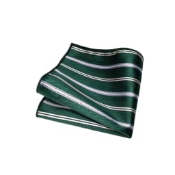 JEMYGINS Men Green Ties Striped Tie Paisley Wedding Tie For Men Necktie Hanky Cufflink Set Party Business Fashion Designer