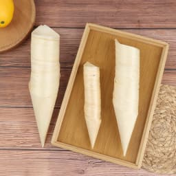 50pcs Disposable Wood Appetizer Cones Biodegradable Cone Veneer Roll Disposable Ice Cream Cone Packaging Container Candy Cup