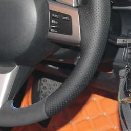 Non-Slip Black Suede Braid Car Steering Wheel Cover For Mazda MX-5 2009-2013 RX-8 2009-2013 CX-7 CX7 2007-2009 Car Accessories