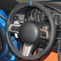 Non-Slip Black Suede Braid Car Steering Wheel Cover For Mazda MX-5 2009-2013 RX-8 2009-2013 CX-7 CX7 2007-2009 Car Accessories