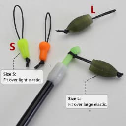 8PCS Hand Tied Dacron Pole Elastic Connectors Match Carp Fishing Tackle Rigs
