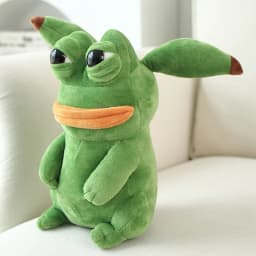 1pc 25cm Ugly Sad Frog Doll Cosplay Anime Stuffed Toy Sad Big Eyes Frog Pepe Pluche Pillow Cute Kids Birthday Gifts