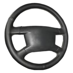 Car Steering Wheel Cover Hand Sewing Artificial Leather Braid Car Accessories For Volkswagen Caddy Caravelle Transporter T5