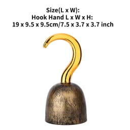 Pirate Captain Hook Hand Pirates Decor Cosplay Costume Accessories Halloween Christmas Dress Up Prop for Adults Kids Toy Gift