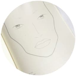 A4 Make Up Face Chart Art Cosmetic Beauty Facechart Book, 30 Sheets Paper