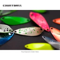COUNTBASS 1PC 3/64oz 1.2g Casting Spoon Fishing Lure for Trout Pike Bass