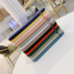 Candy Color Silicone Phone Case For iphone 13 14 Pro Max Funda For iphone 11 12 Pro Max 13 mini 14 Plus Matte Back Cover Coque