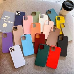 Candy Color Silicone Phone Case For iphone 13 14 Pro Max Funda For iphone 11 12 Pro Max 13 mini 14 Plus Matte Back Cover Coque