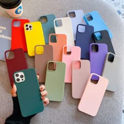 Candy Color Silicone Phone Case For iphone 13 14 Pro Max Funda For iphone 11 12 Pro Max 13 mini 14 Plus Matte Back Cover Coque