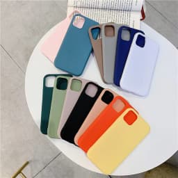 Candy Color Silicone Phone Case For iphone 13 14 Pro Max Funda For iphone 11 12 Pro Max 13 mini 14 Plus Matte Back Cover Coque