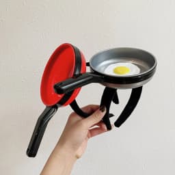 Pan Fried Egg Headband Party Favors Novelty Hair Hoop Novelty Headwear Funny Headbands For Party Dress Up