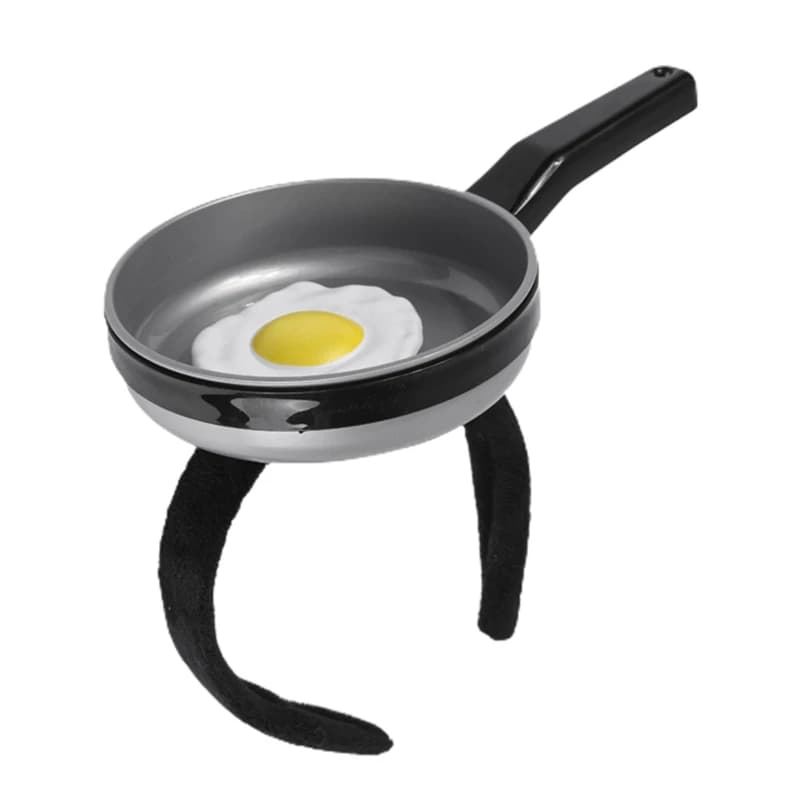Pan Fried Egg Headband Party Favors Novelty Hair Hoop Novelty Headwear Funny Headbands For Party Dress Up