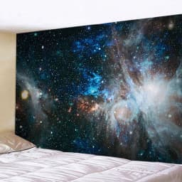 Big Galaxy Starry Universe Space Wall Tapestry Psychedelic Print Thin Cloth Blanket Yoga Mat