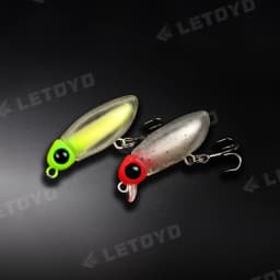 LETOYO Floating Minnow 38F/Pencil 38F 38mm 2.7g Topwater Artificial Silicone Bait Soft Plastic Body Trout Fishing Lures