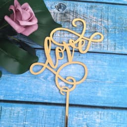 New Acrylic Happy Birthday Cake Topper Gold Valentine's Day Wedding Party Cupcake Topper Decoration Wedding Gift Baking Supplies