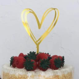 New Acrylic Happy Birthday Cake Topper Gold Valentine's Day Wedding Party Cupcake Topper Decoration Wedding Gift Baking Supplies