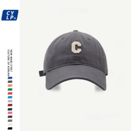 High Quality C Letter Baseball Cap Unisex Summer Fashion Hat Wide Brim Sunshade Cap Street Style Cotton Cap for Couples