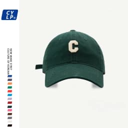 High Quality C Letter Baseball Cap Unisex Summer Fashion Hat Wide Brim Sunshade Cap Street Style Cotton Cap for Couples