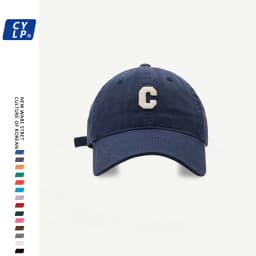 High Quality C Letter Baseball Cap Unisex Summer Fashion Hat Wide Brim Sunshade Cap Street Style Cotton Cap for Couples