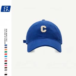 High Quality C Letter Baseball Cap Unisex Summer Fashion Hat Wide Brim Sunshade Cap Street Style Cotton Cap for Couples