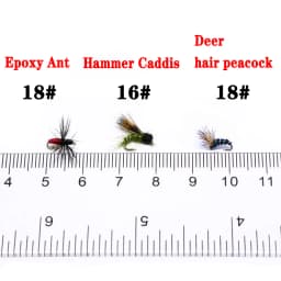 6pcs/5pcs Boxed 18#16#Trout Fishing Small Dry Flies Mayfly Caddis Beatis Imitating Panfish Grayling Striking Fly Fishing Flies