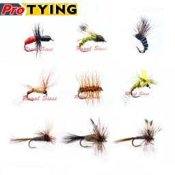 6pcs/5pcs Boxed 18#16#Trout Fishing Small Dry Flies Mayfly Caddis Beatis Imitating Panfish Grayling Striking Fly Fishing Flies