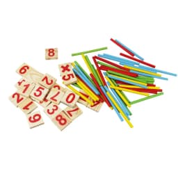 DIY Montessori Toys Math Number Wooden Blocks Counting Sticks Early Learning Educational Games Toys Gifts For Children Kids