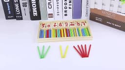 DIY Montessori Toys Math Number Wooden Blocks Counting Sticks Early Learning Educational Games Toys Gifts For Children Kids