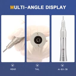 AI-EX-5B 4:1 Reduction Straight Dental Electric Handpiece For HP Burs (ø2.35) Max Speed: 10,000 Min-1 Spanish Dentist Popular