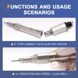 AI-EX-5B 4:1 Reduction Straight Dental Electric Handpiece For HP Burs (ø2.35) Max Speed: 10,000 Min-1 Spanish Dentist Popular