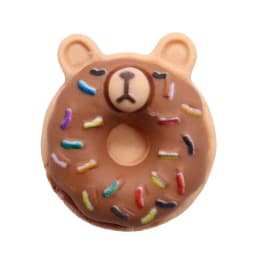 1-15PCS Resin Shoe Charms Chocolate Bear Girl Donut Ice Cream Flower Gingerbread Man Slipper Buckle Hole Shoes Ornament Kid Gift