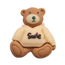 1-15PCS Resin Shoe Charms Chocolate Bear Girl Donut Ice Cream Flower Gingerbread Man Slipper Buckle Hole Shoes Ornament Kid Gift