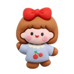 1-15PCS Resin Shoe Charms Chocolate Bear Girl Donut Ice Cream Flower Gingerbread Man Slipper Buckle Hole Shoes Ornament Kid Gift