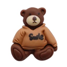 1-15PCS Resin Shoe Charms Chocolate Bear Girl Donut Ice Cream Flower Gingerbread Man Slipper Buckle Hole Shoes Ornament Kid Gift