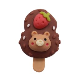 1-15PCS Resin Shoe Charms Chocolate Bear Girl Donut Ice Cream Flower Gingerbread Man Slipper Buckle Hole Shoes Ornament Kid Gift