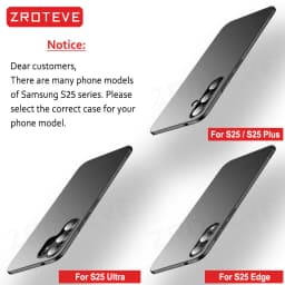 S26 Ultra Case Zroteve Slim Hard PC Matte Cover For Samsung Galaxy S25 Edge S24 Plus S23 S24 FE S22 S20 S21 S10 S25+ Phone Cases