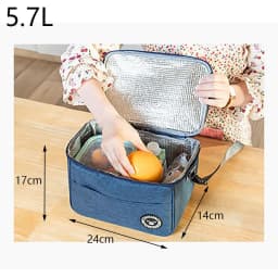 5.7L Cooler Bags Thermal Insulation Package Portable Food Storage Bag Insulated Lunch Bag Insulated Thermal Bag 5.7L