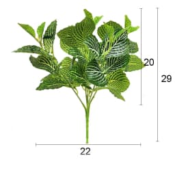 5 Fork 29cm Fake Plants Leaves Tropical Artificial Tree Leaf Small Vegetation Decorative Plant Wall For Home Bonsai Decoration