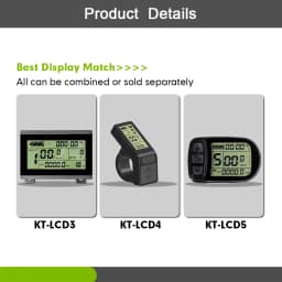 24V/36V/48V 250W-750W KT Ebike Controller with SM Connector+WP Motor Plug for Electric Bicycle 15A 17A 20A 22A Control System