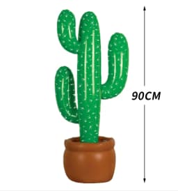 90cm PVC Inflatable Cactus Potted Plants Balloon Hawaiian Beach Party Ballon Tropical Aloha Baloon Happy Birthday Party Decor